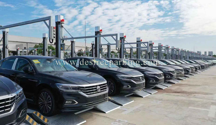 上(shang)海(hai)汽車(che)（南京(jing)安吉(ji)倉(cang)儲(chu)）雙柱(zhu)簡易陞(sheng)降機(jī)(ji)械車(che)庫(ku)設(shè)備